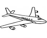 Coloriage avion airbus