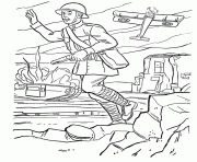 Coloriage avion de guerre 33