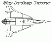 Coloriage avion de guerre 44