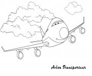 Coloriage avion 81