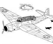 Coloriage avion 33