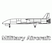 Coloriage avion de chasse 43