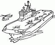 Coloriage porte avion 36