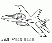 Coloriage avion de chasse 39