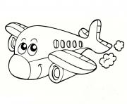 Coloriage avion 14