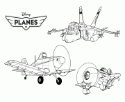 Coloriage disney planes avion