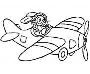 Coloriage avion 17