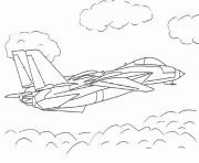 Coloriage avion de chasse