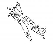 Coloriage avion 92