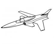 Coloriage avion de chasse