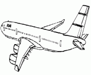 Coloriage avion A 340