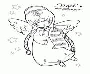 Coloriage ange de noel 34