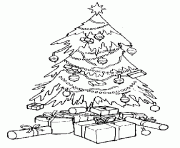 Coloriage sapin de noel