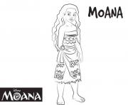 Coloriage cute vaiana moana disney