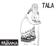 Coloriage tala de vaiana moana disney