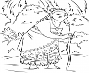 Coloriage gramma tala de vaiana moana disney