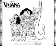 Coloriage vaiana disney la legende du bout du monde