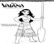 Coloriage vaiana disney legende du bout du monde