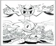 Coloriage sonic 147