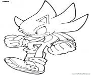 Coloriage super sonic 3