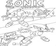 Coloriage sonic 20