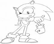 Coloriage super sonic 83