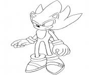 Coloriage super sonic 2