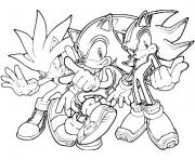 Coloriage super sonic 100