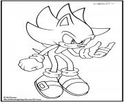 Coloriage super sonic 13