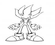 Coloriage super sonic 4