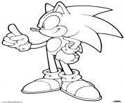 Coloriage super sonic 70