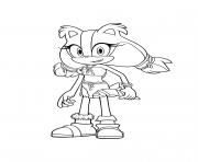 Coloriage sonic sticks