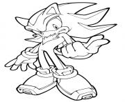 Coloriage sonic boom shadow