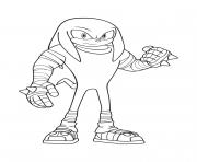 Coloriage sonic knukles