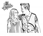 Coloriage soy luna love