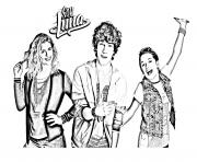 Coloriage trio soy luna 6