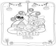 Coloriage Trolls Dazzle Pixie