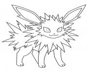 Coloriage jolteon eevee