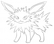 Coloriage jolteon