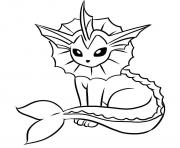 Coloriage vaporeon