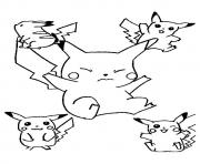 Coloriage pikachu 134