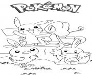 Coloriage pikachu 179