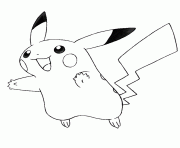 Coloriage pikachu 85