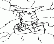 Coloriage pikachu 95