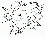 Coloriage battling pikachu sd96f