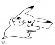 Coloriage pikachu 287