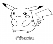 Coloriage pikachu 31