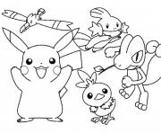 Coloriage pokemon cartoon pikachu sdd34