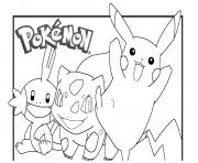 Coloriage pikachu 16