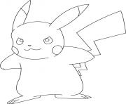 Coloriage pikachu 34